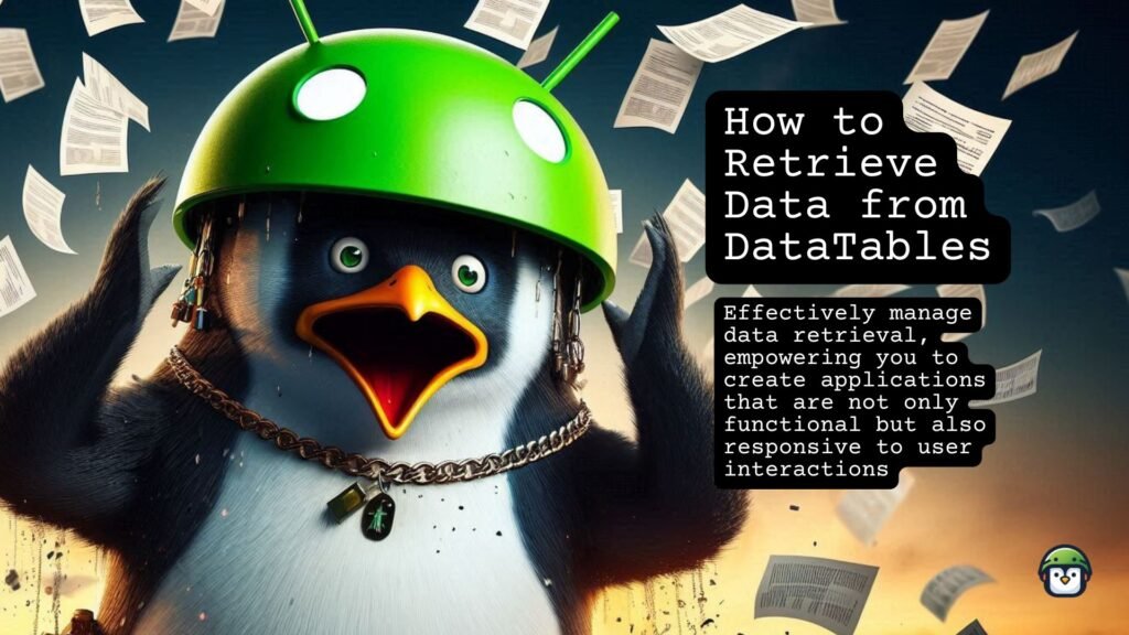 How to Retrieve Data from DataTables
