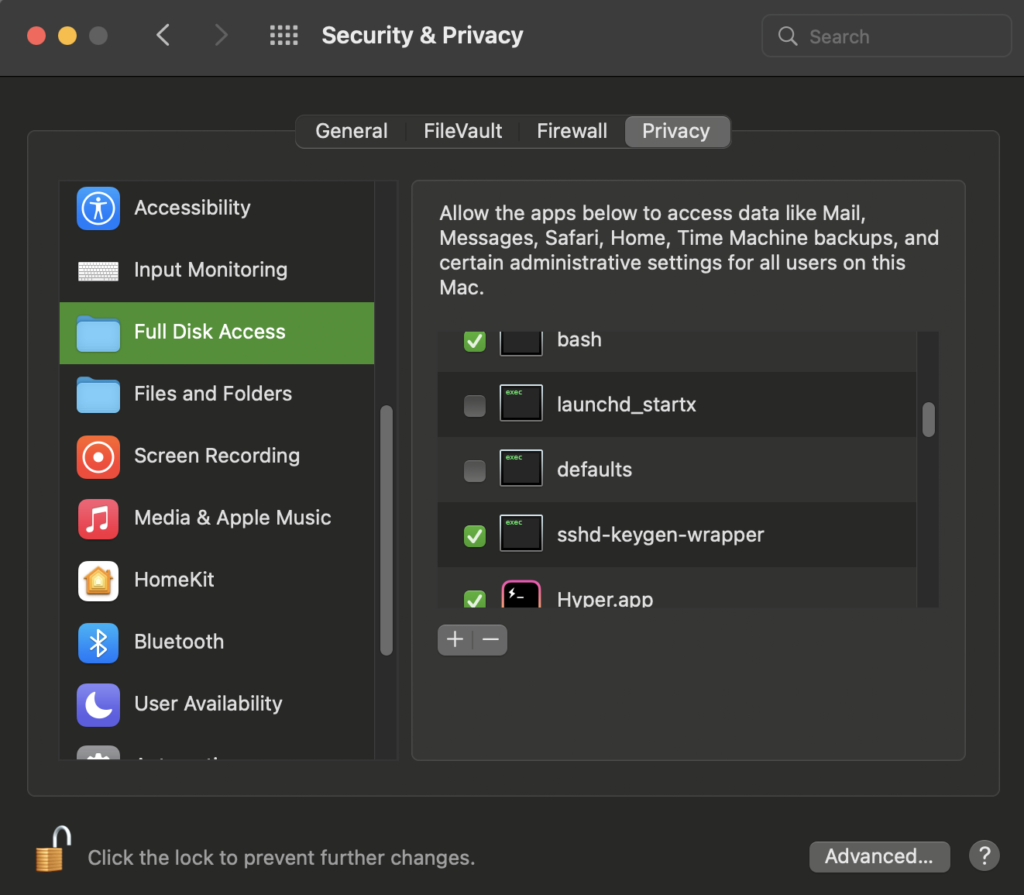 Sync directory security and privacy