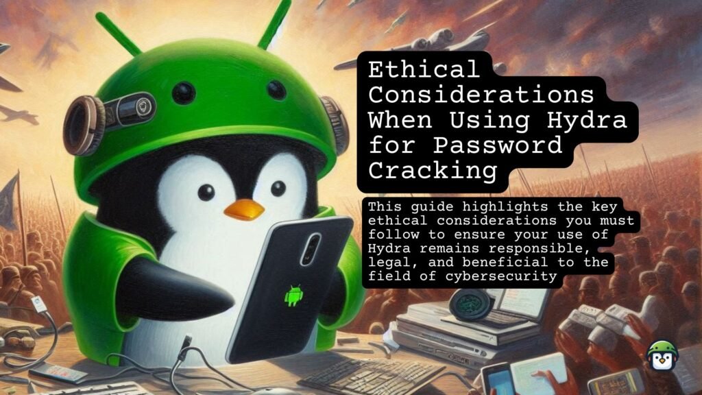 Ethical Considerations When Using Hydra for Password Cracking