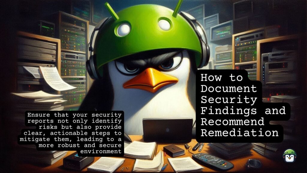 How to Document Security Findings and Recommend Remediation