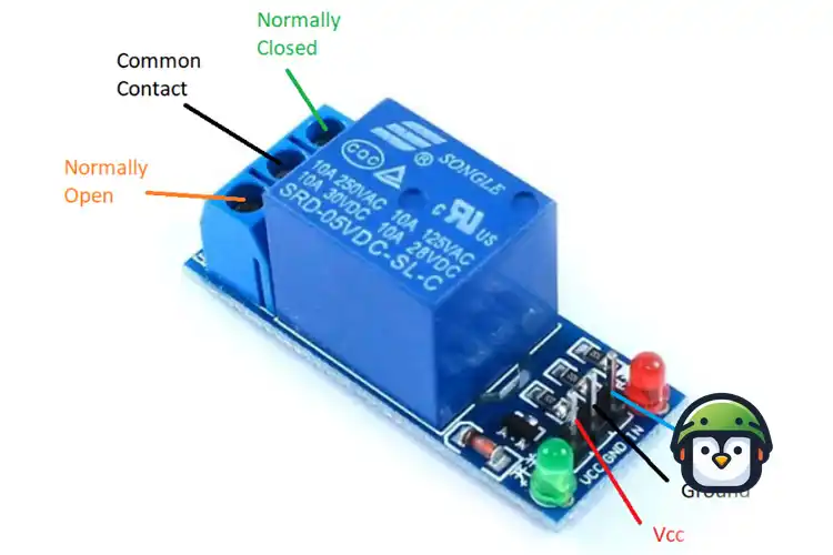 USB Relay Module wiring diagram