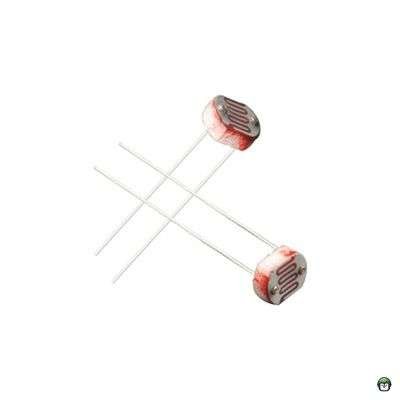 A close-up of a Light Dependent Resistor (LDR), an essential component in light sensing applications.