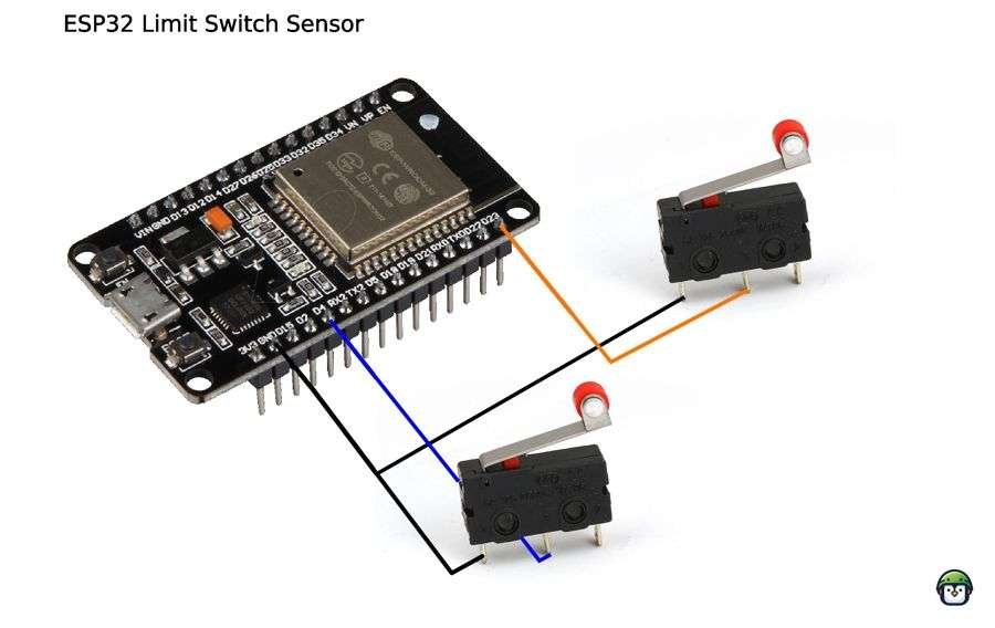 How to Use Limit Switches as Sensors with ESP32